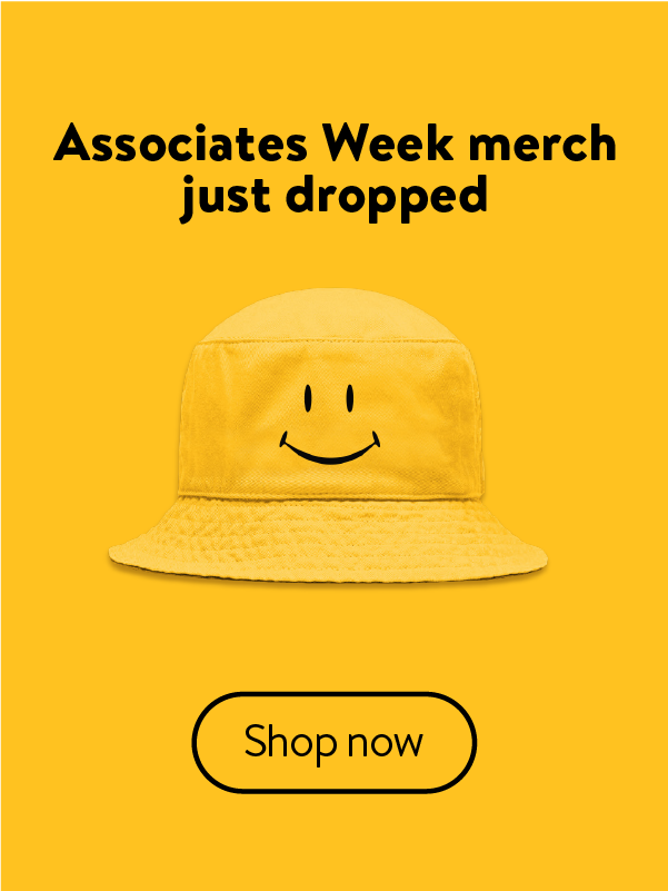 Associates Week merch just dropped - Shop now