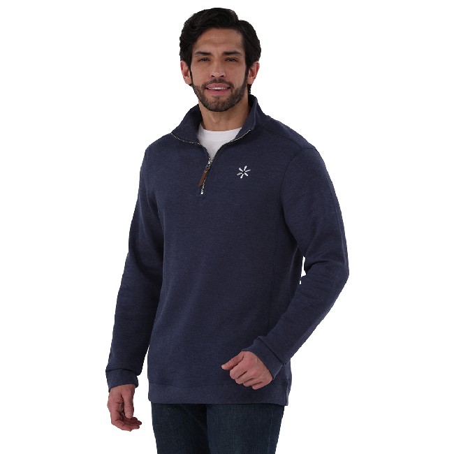Main image of 'Spark' 1/4 Zip Knit Pullover Men's - Navy image