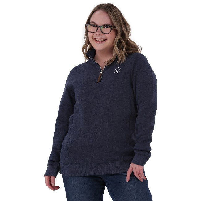 Main image of 'Spark' 1/4 Zip Knit Pullover Women's - Navy image