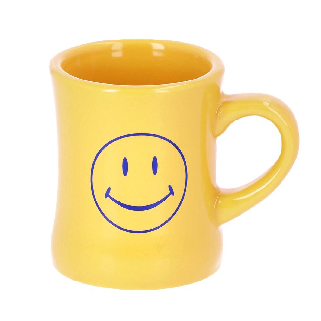 Main image of 'Smiley' Diner Mug - Yellow image