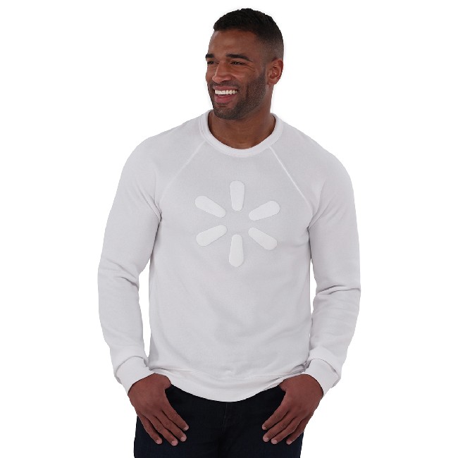 Main image of 'Spark' Crewneck Unisex - White image