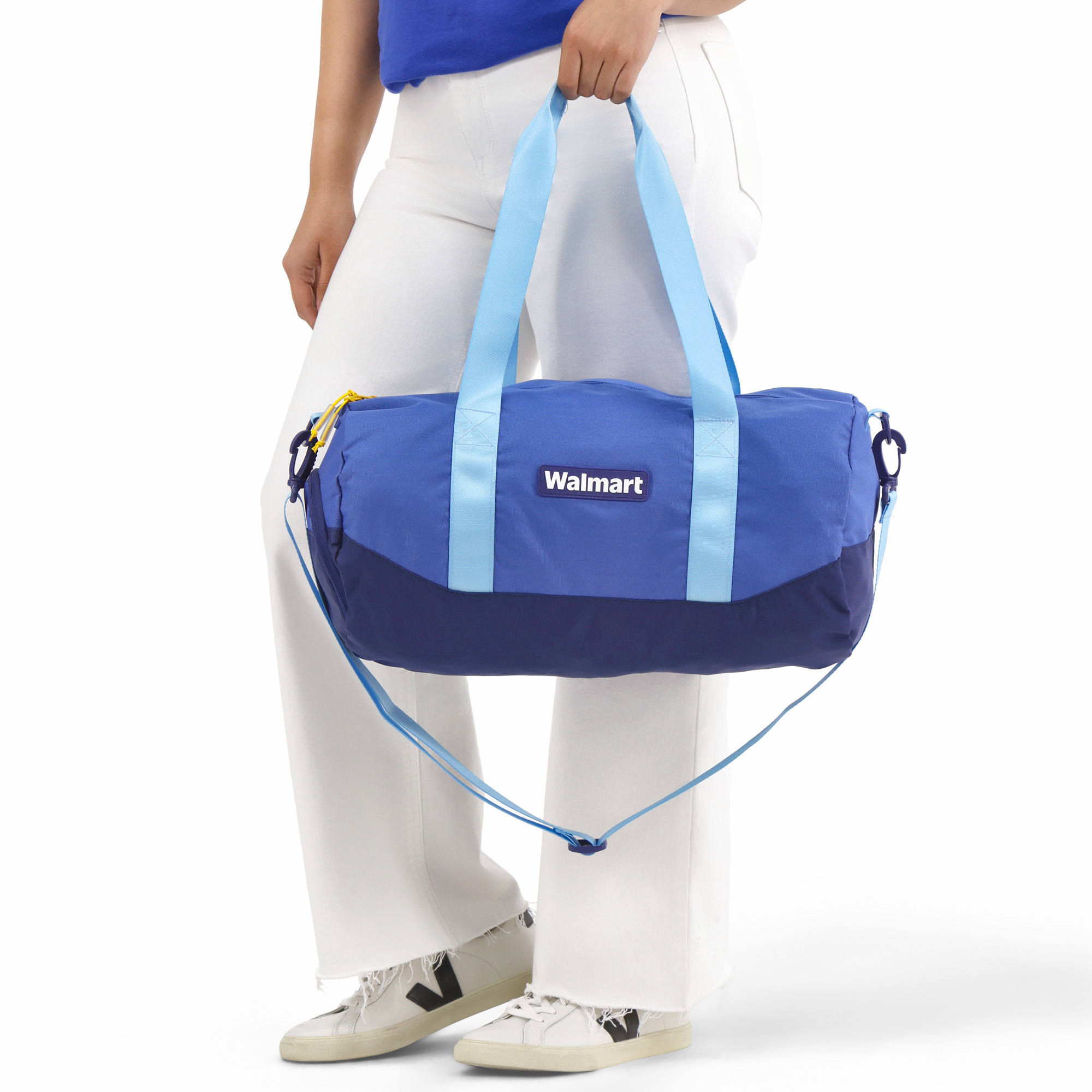 Main image of 'Walmart' Color Block Duffel - True Blue image