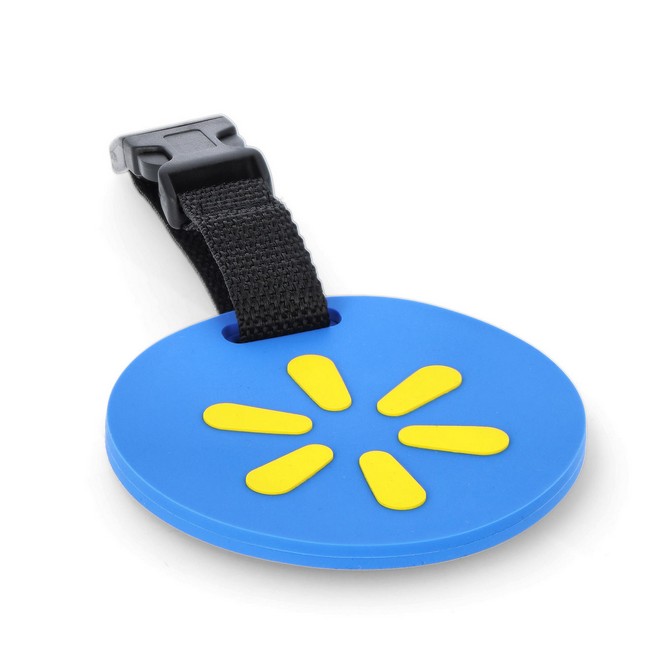Main image of 'Spark' Rubber Luggage Tag - Yellow image
