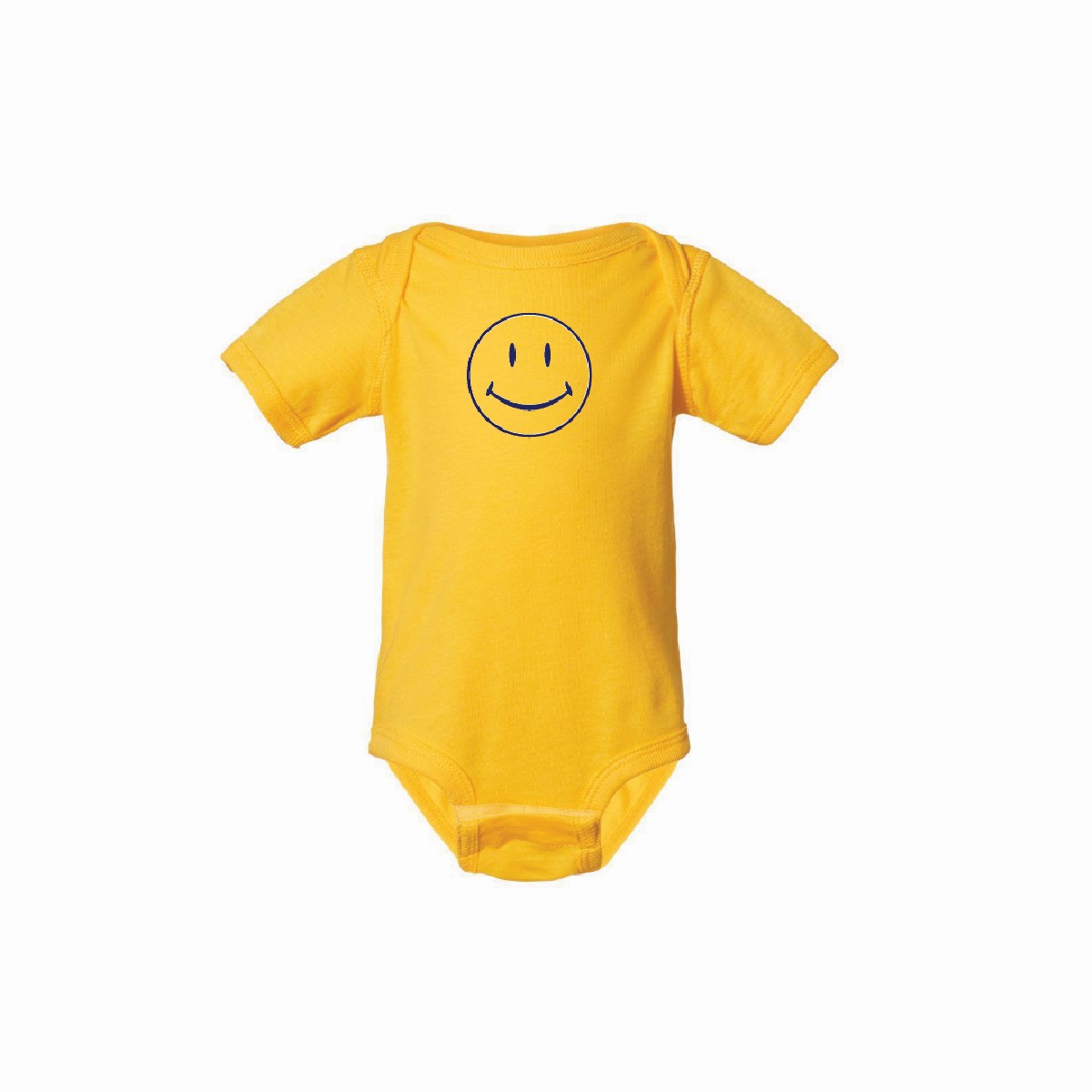 Main image of 'Smiley' One-Piece Infant - Yellow image