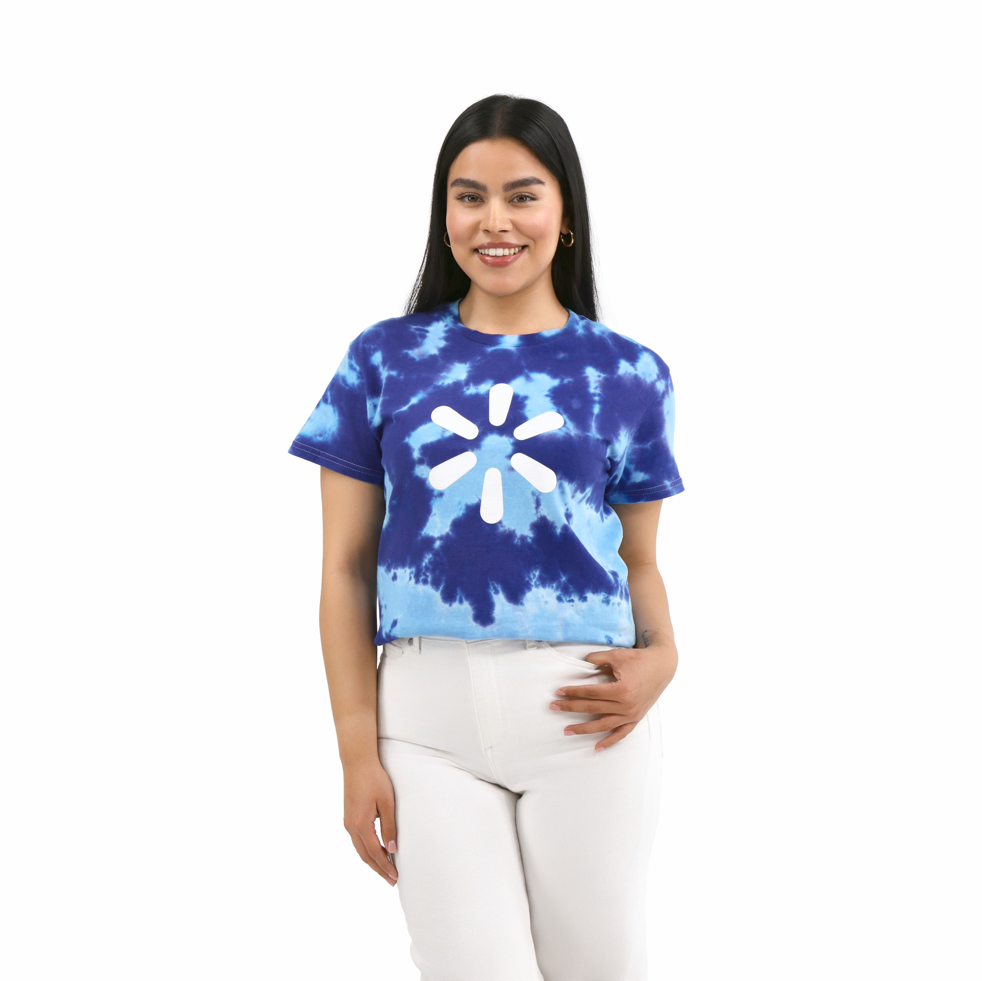 Main image of 'Spark' Unisex  Tie-Dye Tee - Royal Blue image