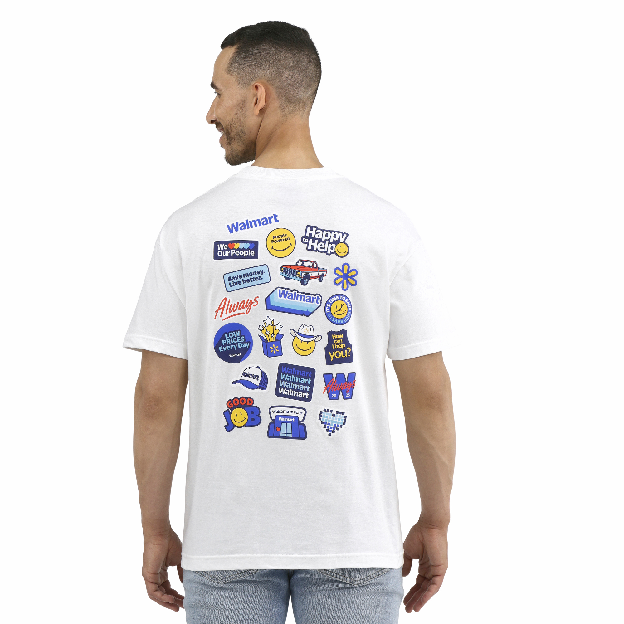 Main image of Unisex 'Logos' T-Shirt - White image