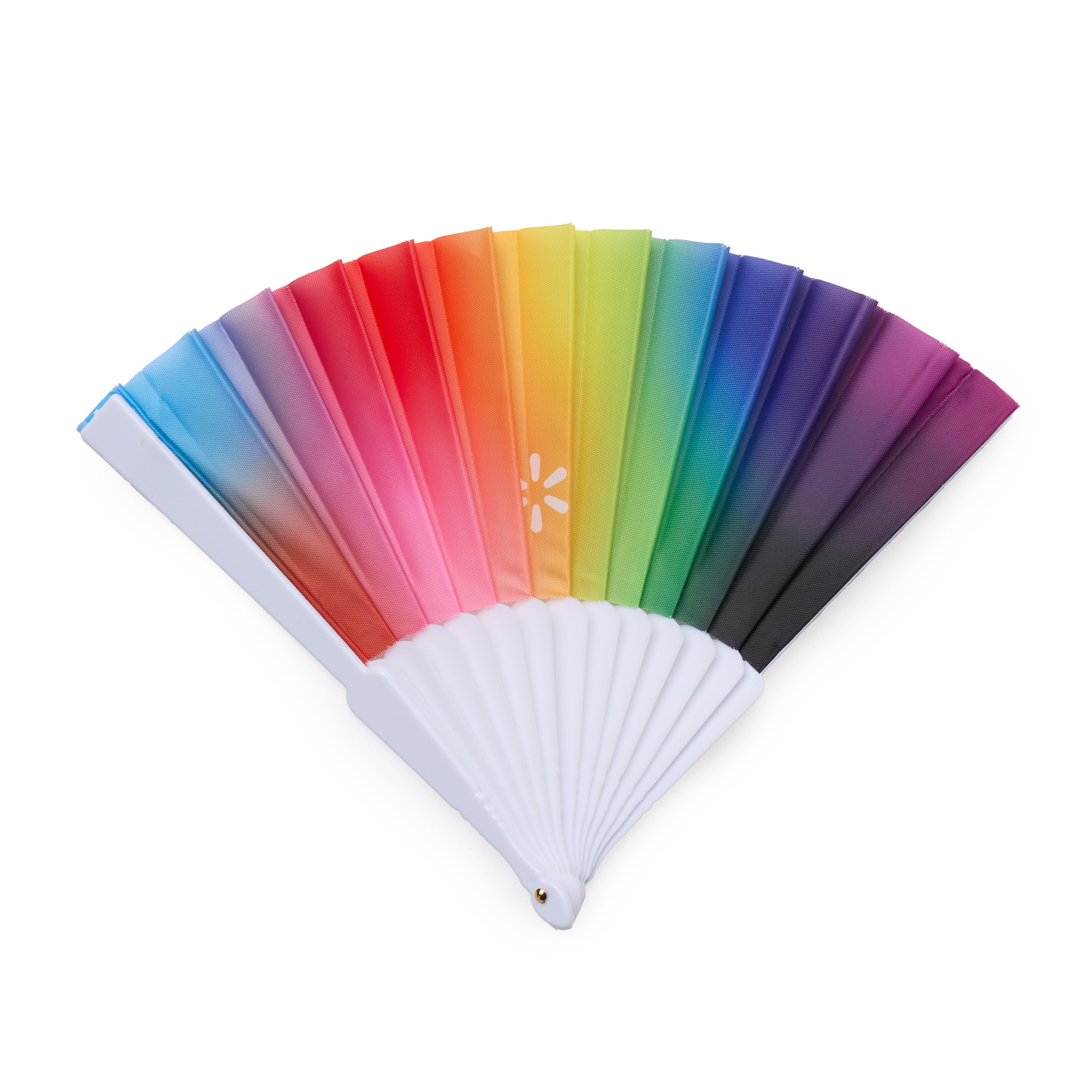 Main image of 'Rainbow' Folding Hand Fan - Multi image