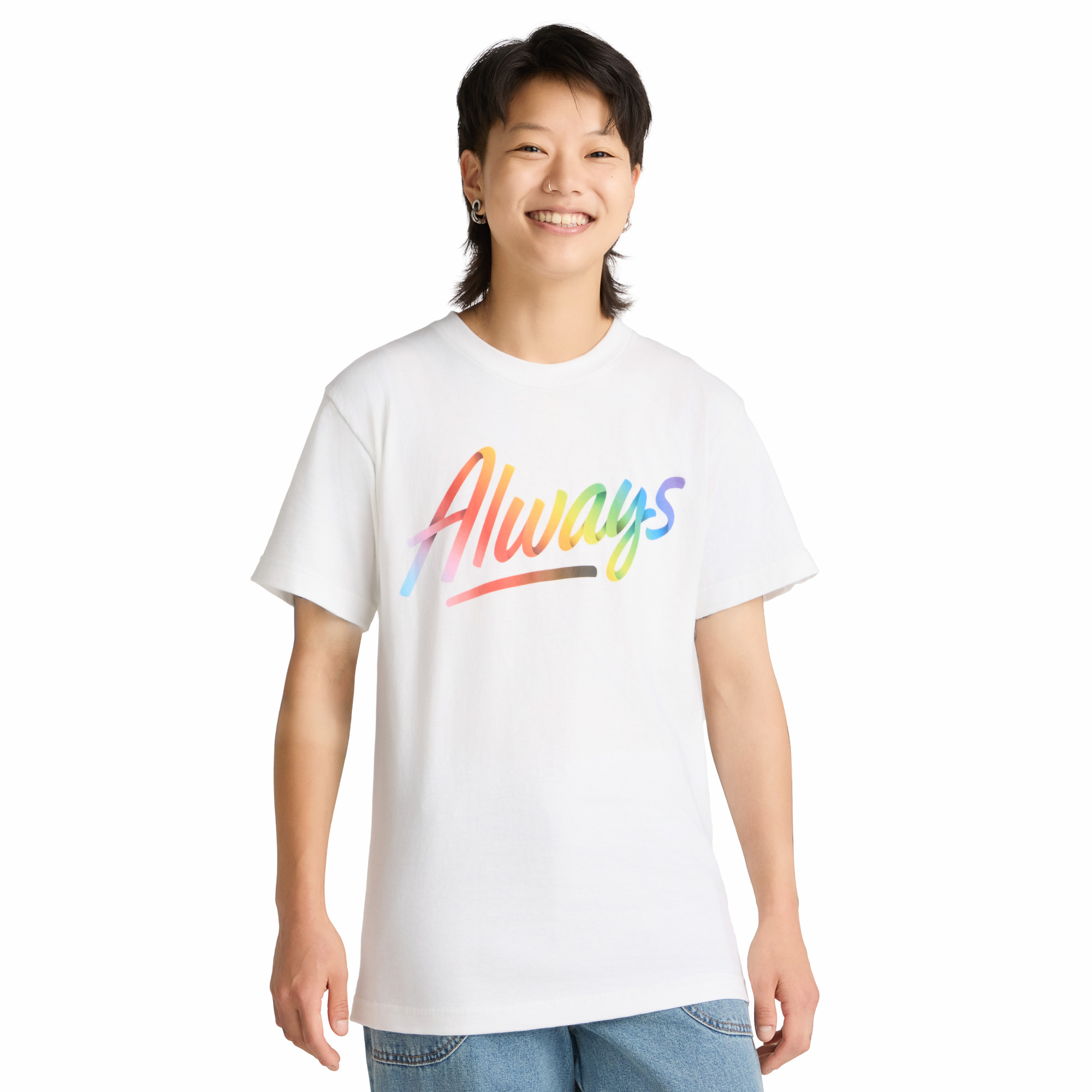 Main image of 'Always' Unisex T-Shirt - White image