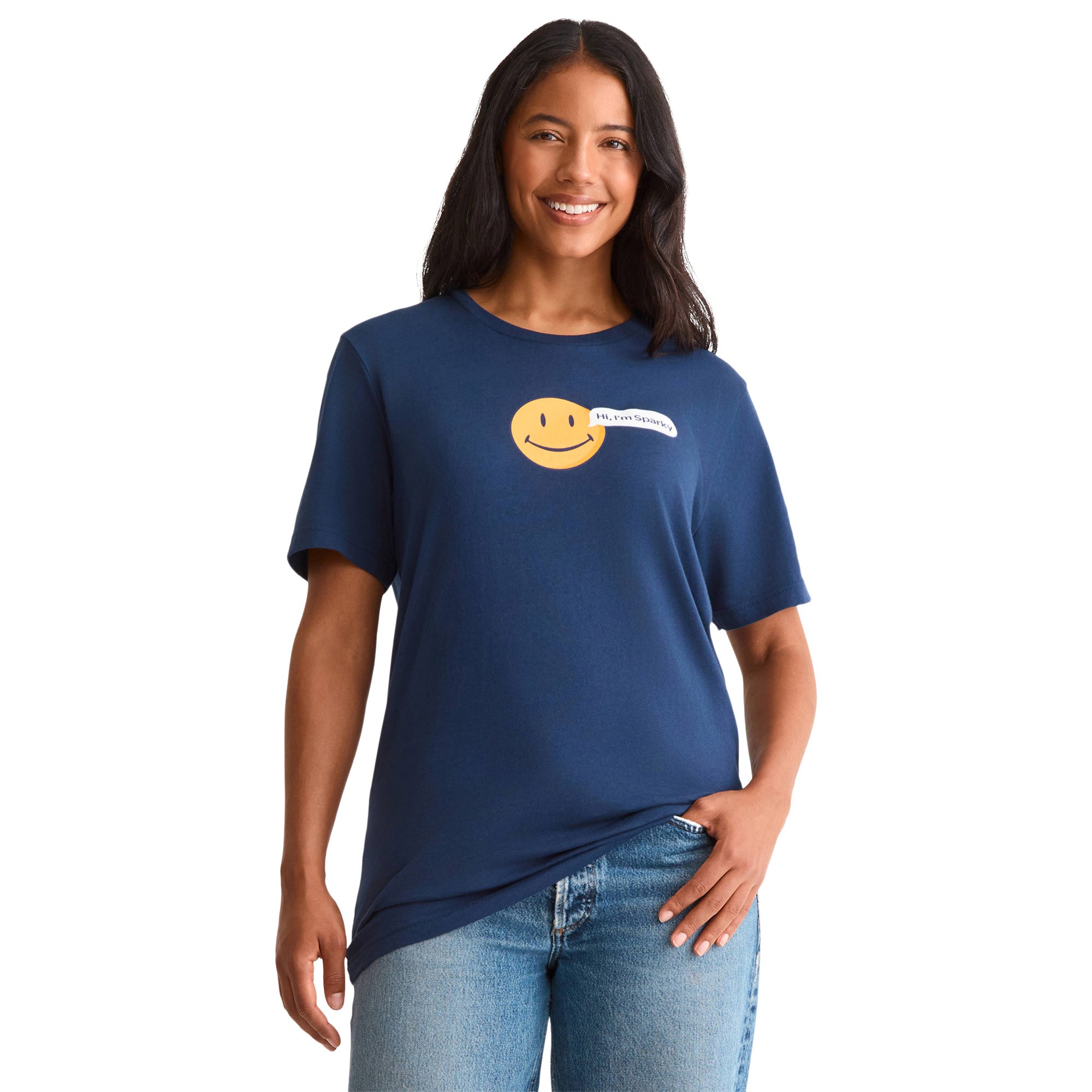 Main image of 'Sparky' T-Shirt Unisex - Navy | Sizes XS to 5X image
