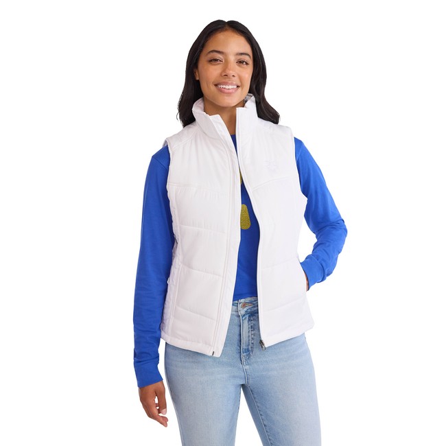 Main image of 'Spark' Women's Puffer Vest - White image