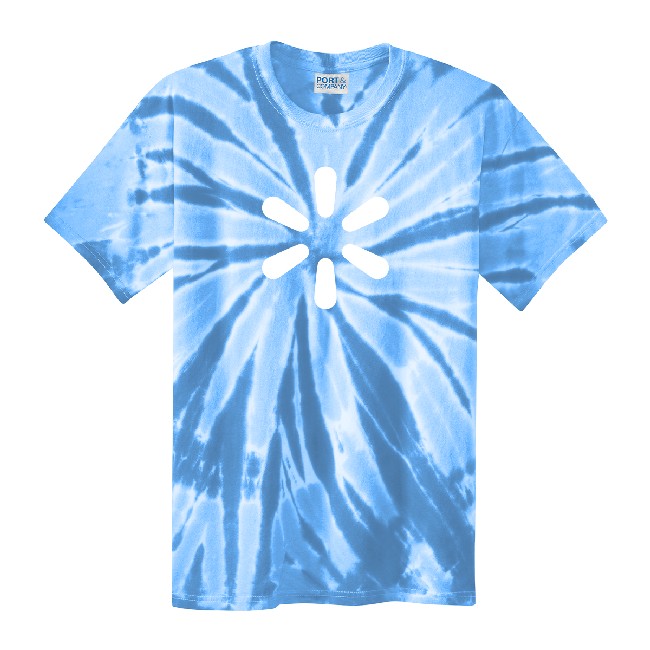 Main image of 'Spark' Spiral Tie-Dye Tee Unisex - Light Blue image