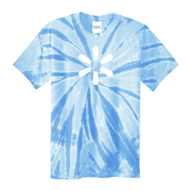 Main image of 'Spark' Tie-Dye Youth Tee - Light Blue image