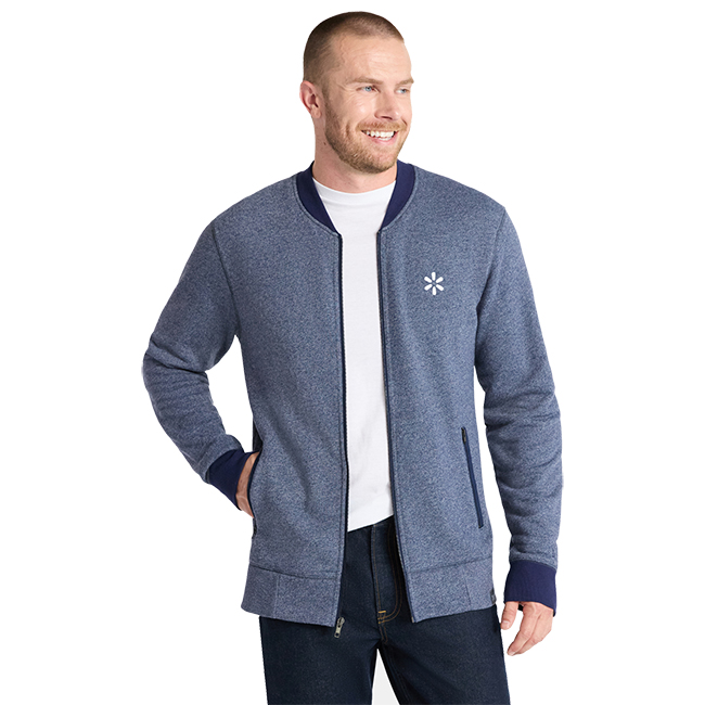 Main image of 'Walmart' Baseball Full Zip Men's -  Navy image