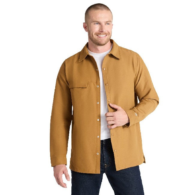 Main image of 'Spark' Twill Work Shirt Unisex - Duck Brown image