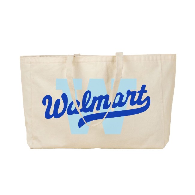 Main image of 'Walmart' Canvas Tote - Natural image