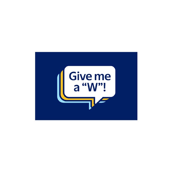 Main image of Give me a 'W' Postcard image