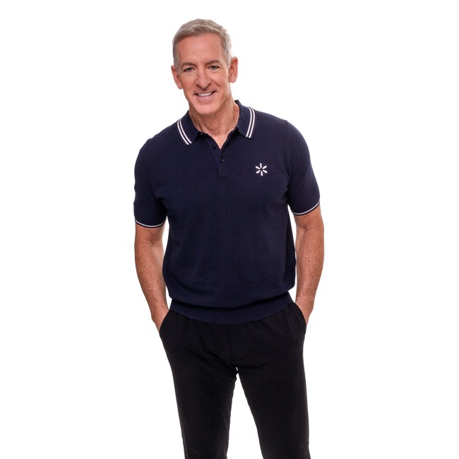Main image of 'Spark' Men's Knit Polo - Navy image
