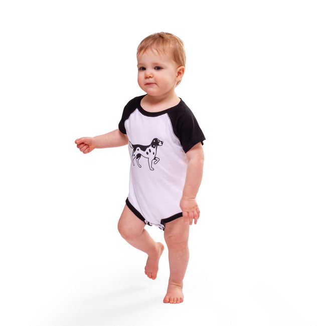 Main image of Ol' Roy Infant Bodysuit - White/Black image