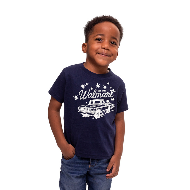 Main image of Sam's Truck Toddler Tee - Navy image