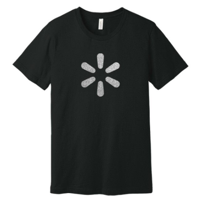 Main image of Glitter 'Spark' Unisex Tee - Black image