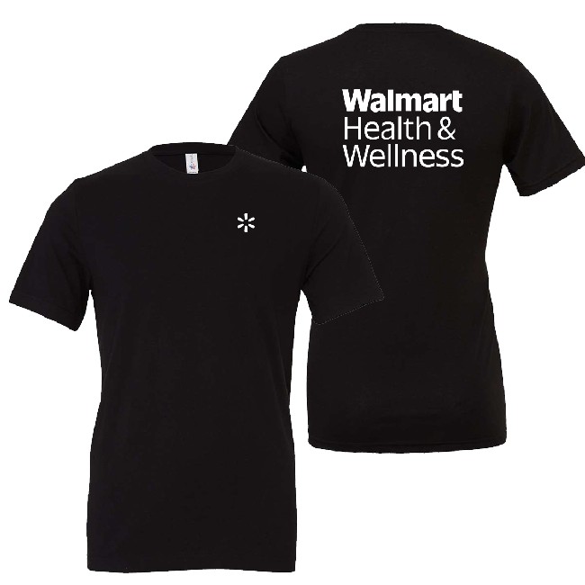 Main image of Walmart Health & Wellness Unisex 'Spark' T-shirt - Black image