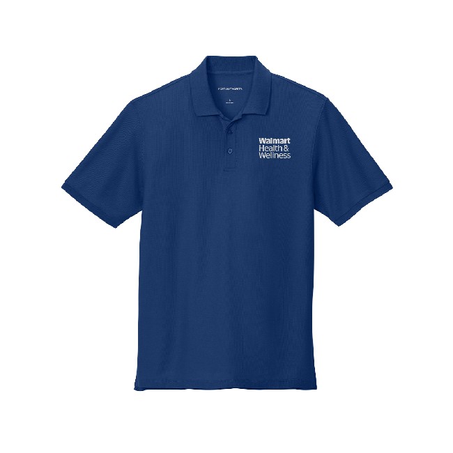 Main image of Walmart Health & Wellness Men's Polo - True Royal image