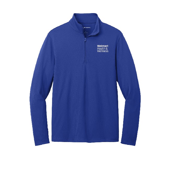 Main image of Walmart Health & Wellness Men's Quarter Zip - True Royal image