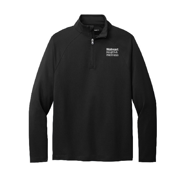 Main image of Walmart Health & Wellness Men's Quarter Zip - Black image
