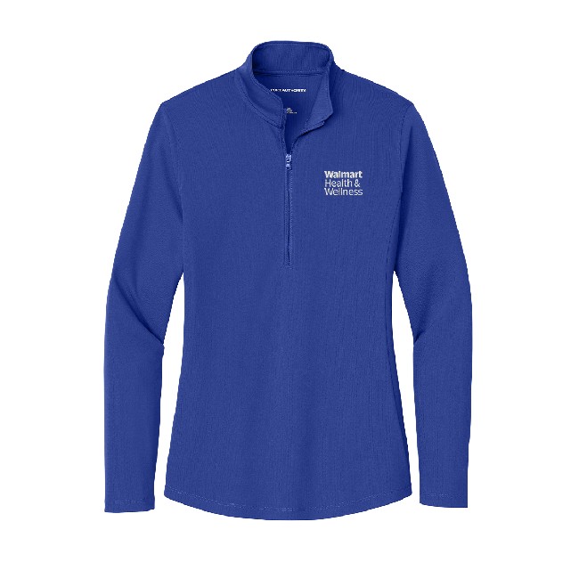 Main image of Walmart Health & Wellness Women's Quarter Zip - True Royal image