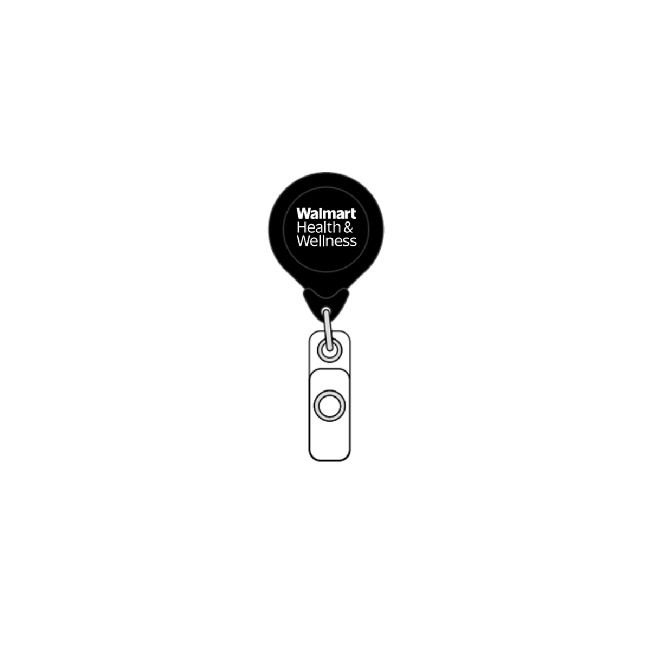 Main image of Walmart Health & Wellness Badge Pull - Black image