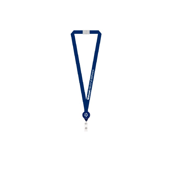 Main image of Walmart Health & Wellness Lanyard + Badge Reel - Navy image