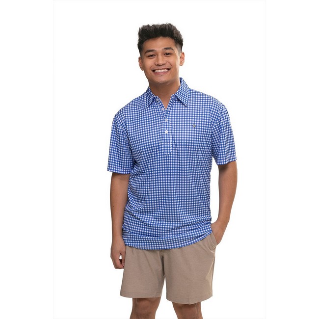 Main image of Oxford Button Down Collar Polo - Royal image