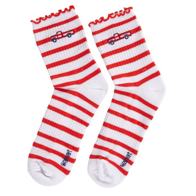 Main image of Sam's Truck Striped Midi Socks image