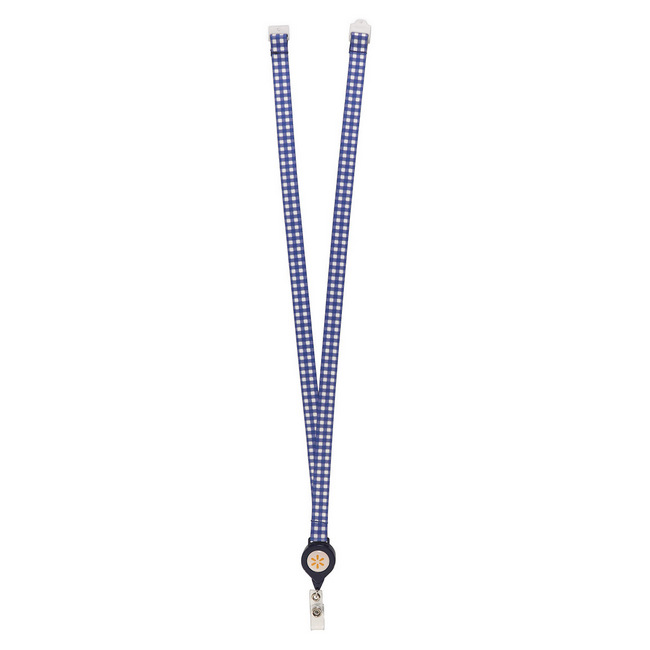 Main image of Gingham Lanyard + Badge Reel image