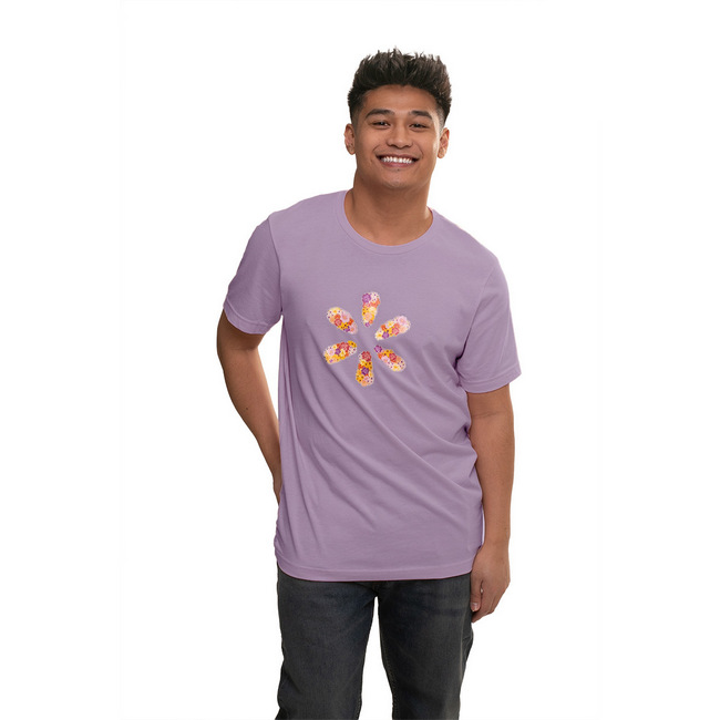 Main image of Floral 'Spark' Unisex Jersey Tee - Lavender image