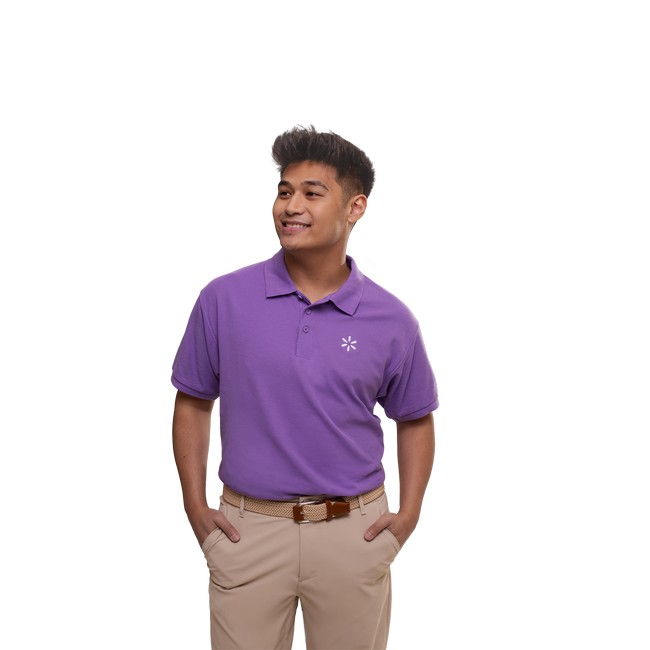 Main image of 'Spark' Men's Pique Polo - Violet image