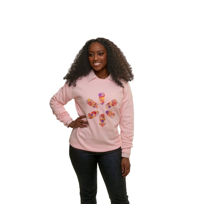 Main image of Floral 'Spark' Embroidered Unisex Crewneck image