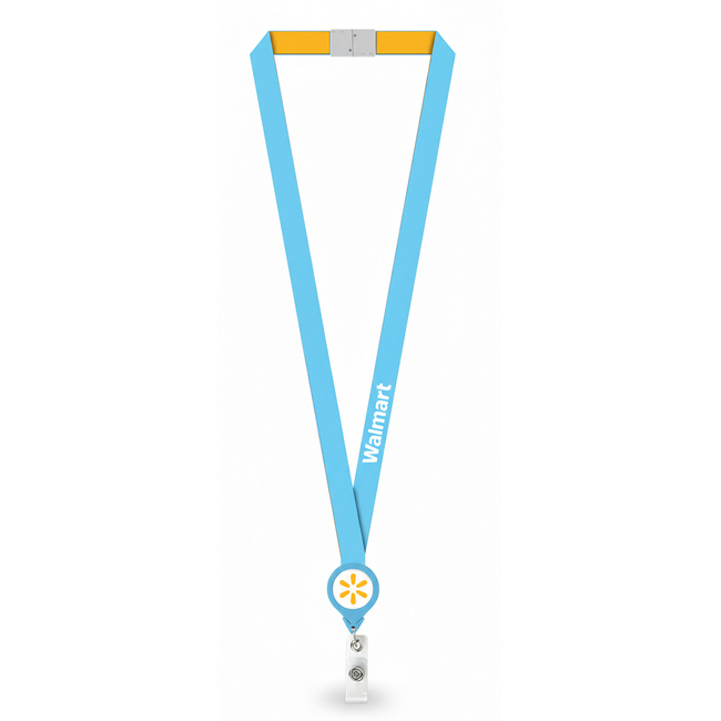 Main image of Everyday Blue Lanyard + Badge Pull image