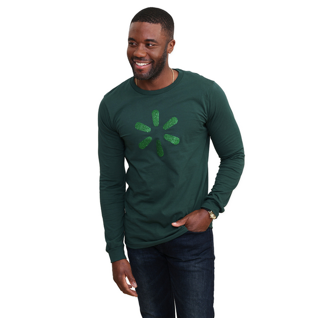 Main image of Glitter 'Spark' Unisex Long Sleeve - Forest image