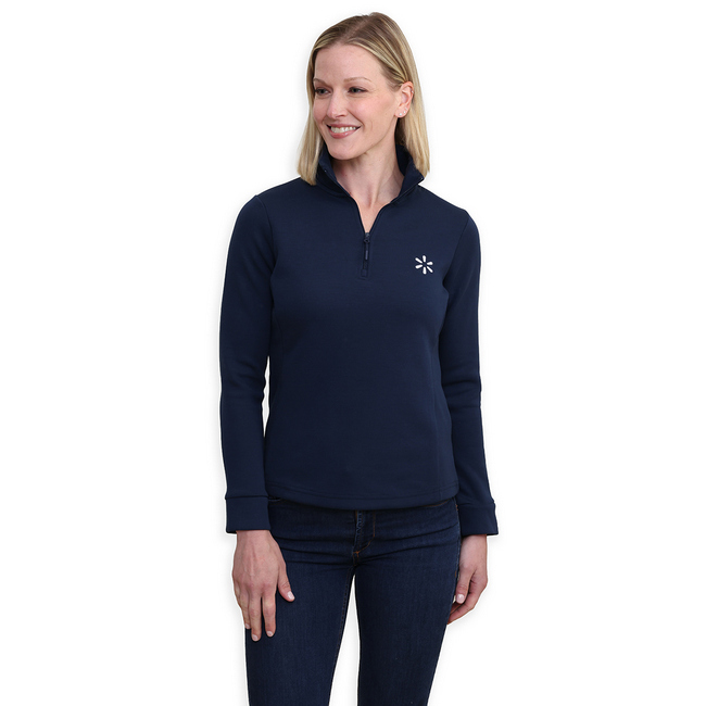 Main image of 'Spark' Women's Quarter Zip Pullover - Navy image