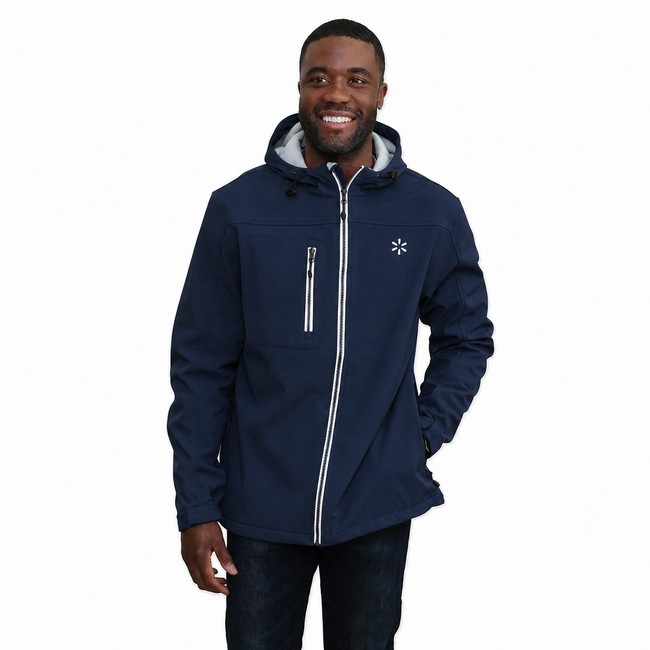 Main image of Men's Stretch Softshell Jacket - Navy image