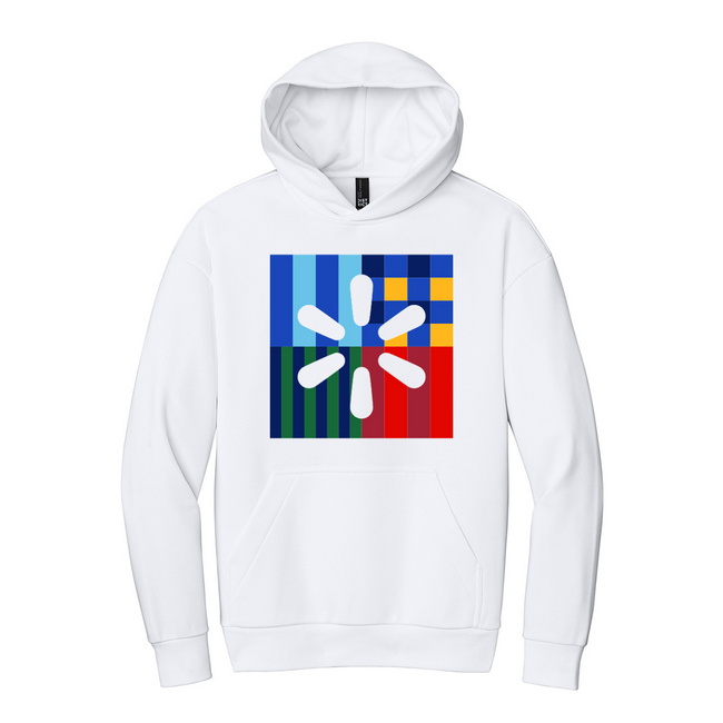 Main image of Festive 'Spark' Unisex Hoodie - White image