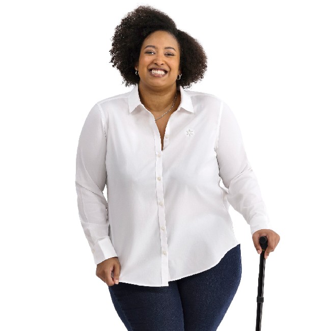 Main image of 'Spark' Brooks Brothers Long® Sleeve Women's - White image