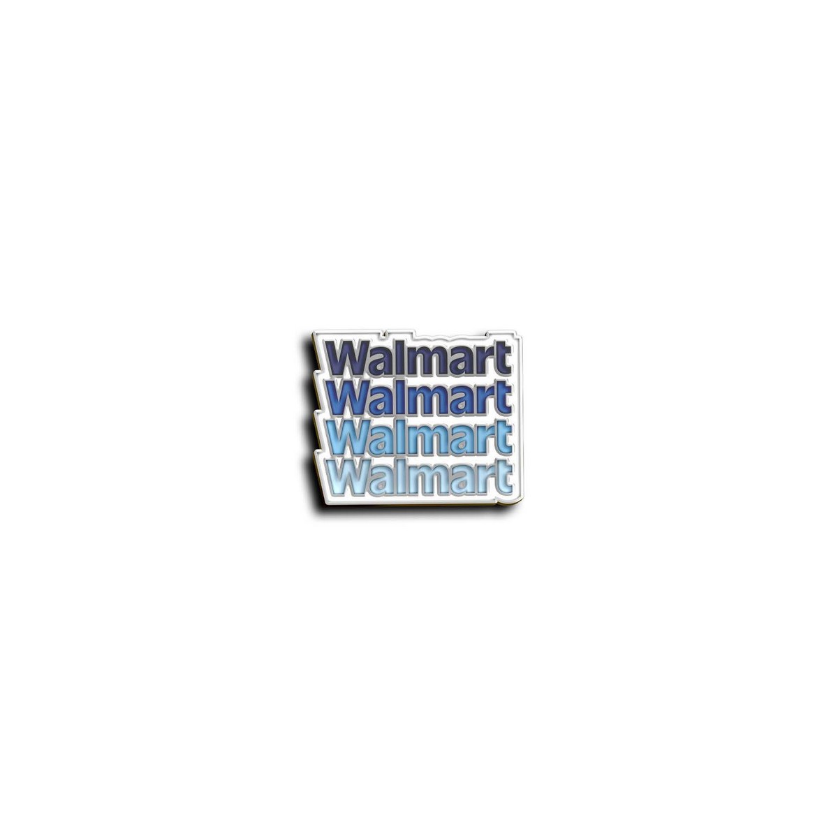 'Walmart Waterfall' Pin - Blues image