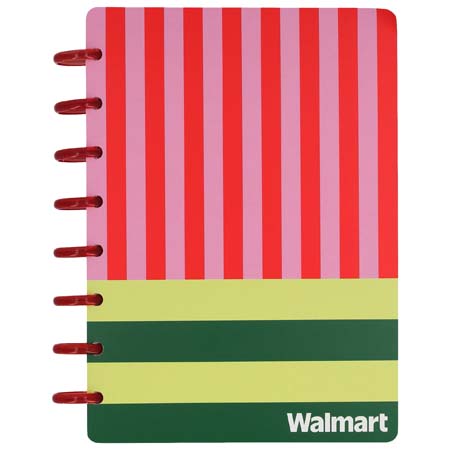 'Walmart' Spiral Notebook - Striped image