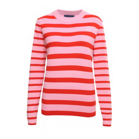 'Spark' Women's Striped Sweater - Red image