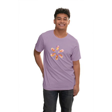 Floral 'Spark' Unisex Jersey Tee - Lavender image