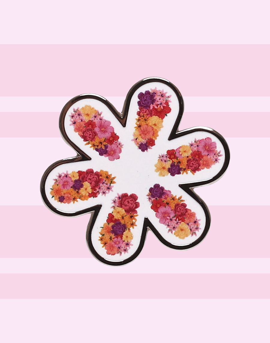 Floral 'Spark' Lapel Pin