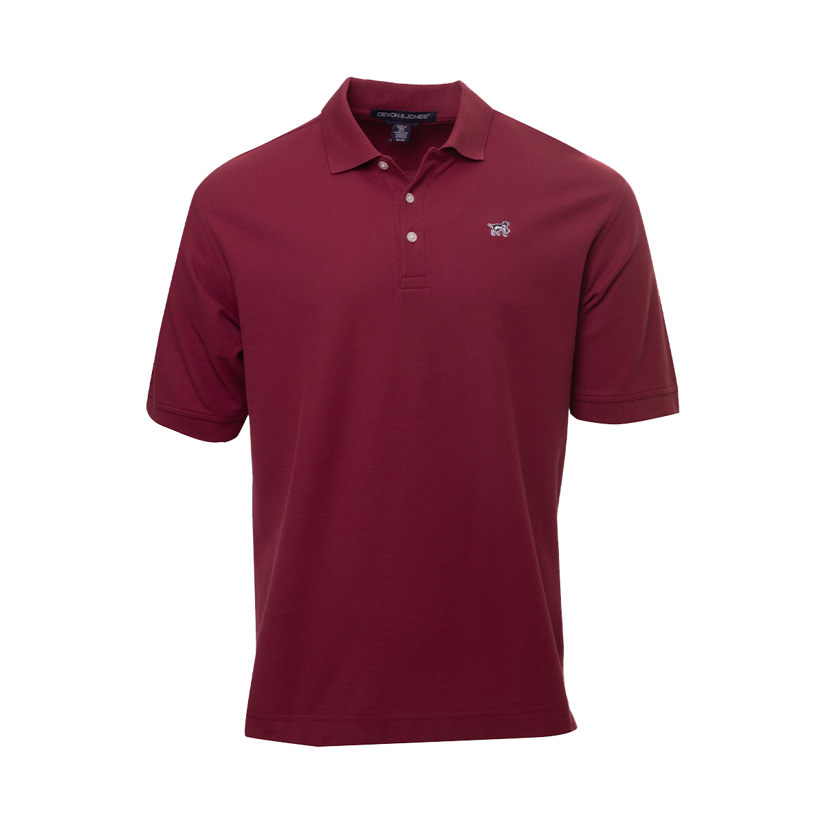Ol' Roy Men's Pima Piqué Polo - Burgundy