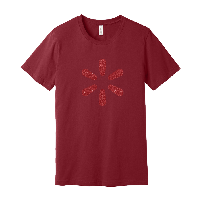 Glitter 'Spark' Unisex T-Shirt - Cardinal